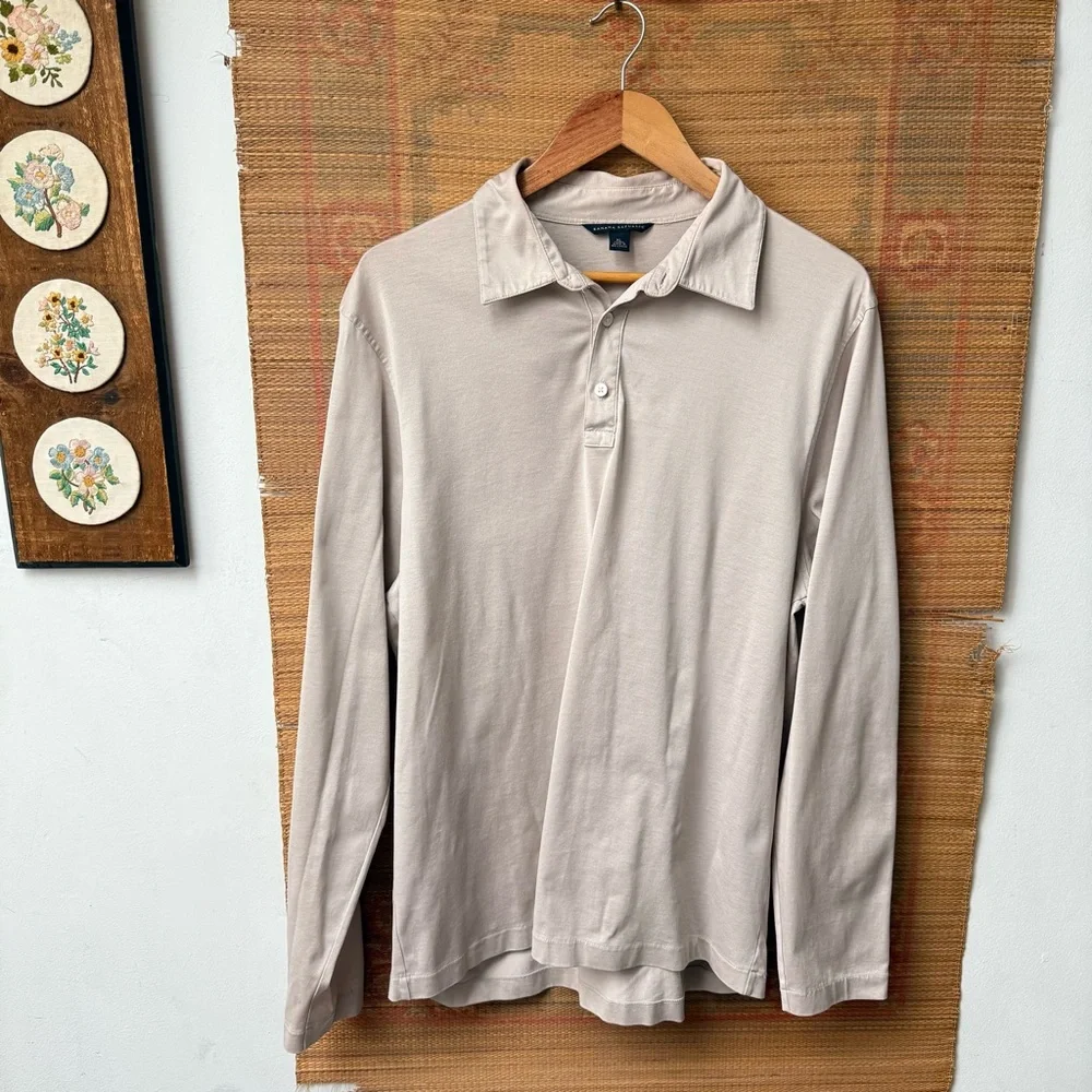 Banana Republic Long Sleeve Polo Shirt